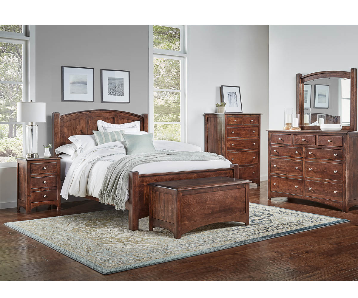 Finland Bed with Fabric Headboard - Image 4