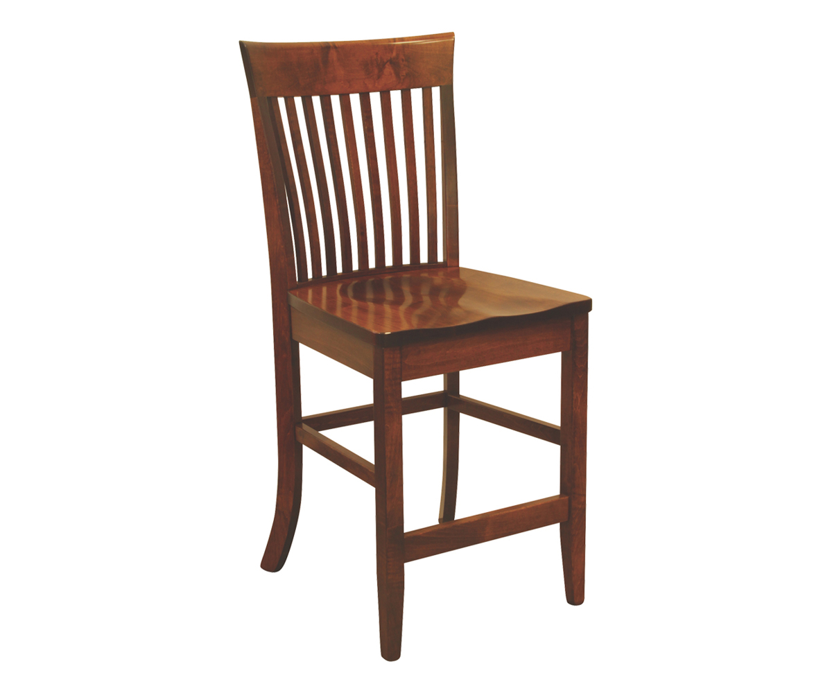 OW Shaker Bent Paddle 24" Swivel Bar Chair - Image 2