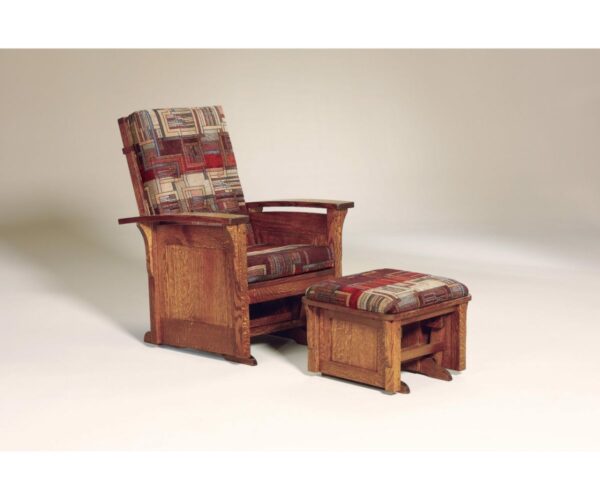 Bow Arm Glider W/ Ottoman