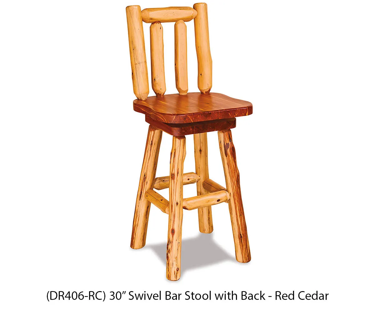Swivel Bar Stool with Back - Image 2