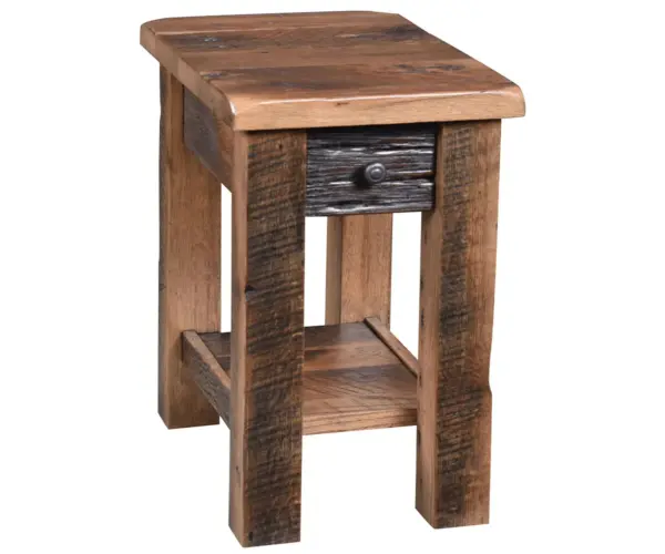 Reclaimed Post Mission Chair Side Table